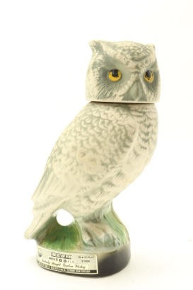 (1) Jim Beam 100 Months Old Owl Decanter, 80 Proof, 750ml