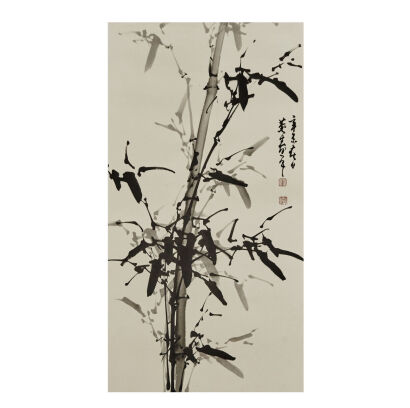 A Chinese Painting of Bamboo (Dong Shouping Mark)