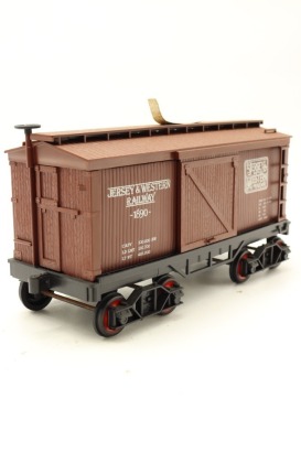 (1) Jim Beam Jersey & Western Railway Boxcar Decanter, 80 proof