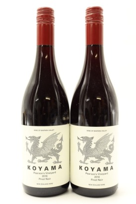 (2) 2016 Koyama Pearson's Vineyard Pinot Noir, Waipara Valley [WE94]