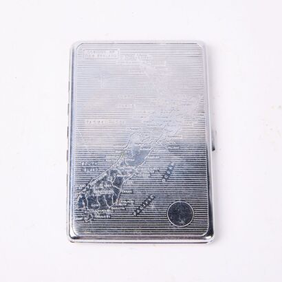 A Vintage Chrome Dominion of New Zealand Vesta Case