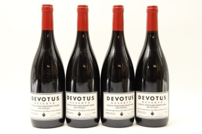 (4) 2018 Devotus Reserve Single Vineyard Pinot Noir, Martinborough