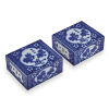 Blue and White Porcelain Pillow decorated with lions pattern Set of 2
