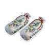 A Chinese Blue and White Famille Verte Porcelain Pillow - Set of 2