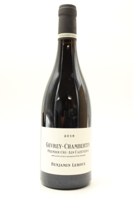 (1) 2018 Benjamin Leroux Les Cazetiers, Gevrey-Chambertin Premier Cru [JR17]