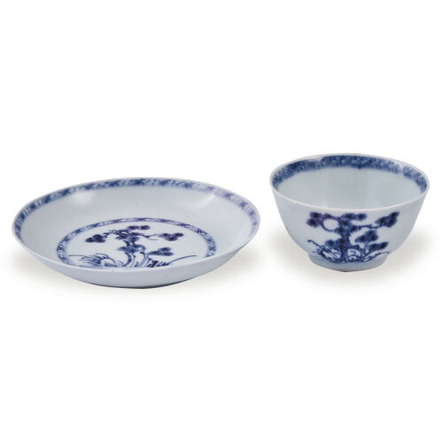 Chinese Qing Dynasty Qianlong Period Blue and White Export Tea Set (Nanking Cargo C.1750)