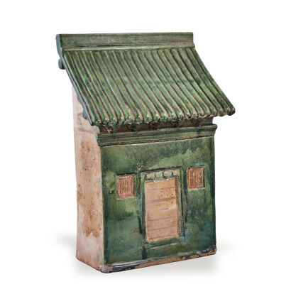 A Chinese Ming Dynasty Green Glazed Farmhouse