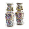 A Pair Of 19th Century Chinese Canton Famille Rose Vase - 2