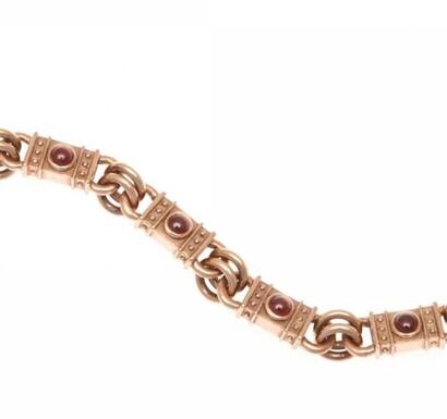 9ct Garnet Bracelet