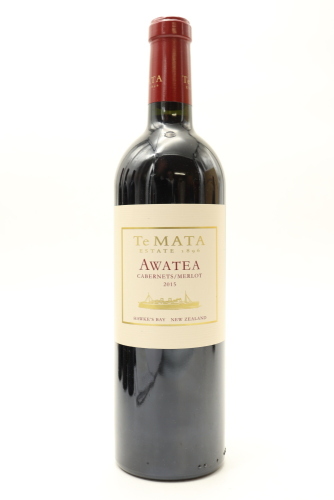 (1) 2015 Te Mata Estate Awatea Cabernets Merlot, Hawkes Bay