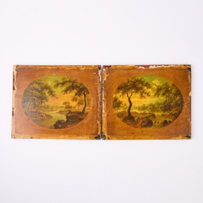 A Set of Two Late C18th Early C19th Country Scenes