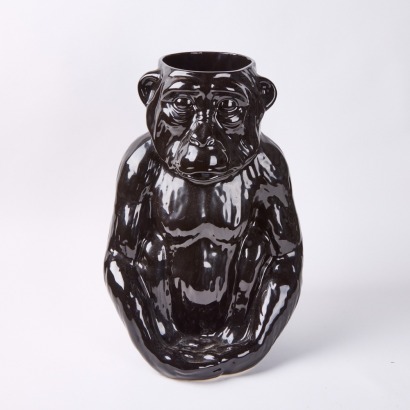 A Design55 Ceramic Monkey Umbrella Stand