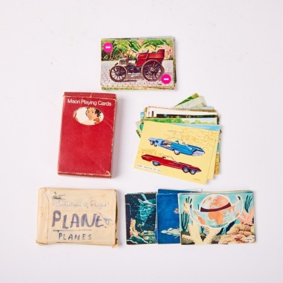 A Deck of Maori Playing Cards and Sanitarium Cards