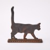 A Cast Iron Black Cat Doorstop