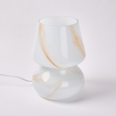 A Marbled Glass Lamp