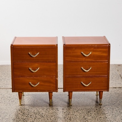 A Pair Of Mid-Century Bedside Tables