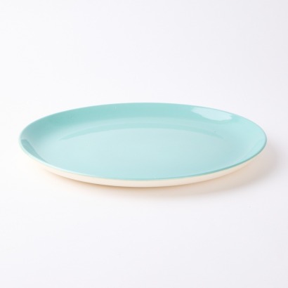 A Crown Lynn Large Teal Oval Serving Dish