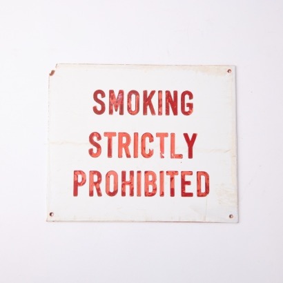 A Vintage No Smoking Bar Sign