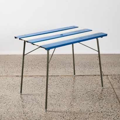 A Beachy Folding Metal Picnic Table by 'Hunterville NZ'