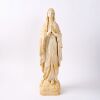 An Impressively Large Crushed Marble Virgin Mary Statue