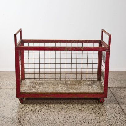 An Industrial Firewood Trolley