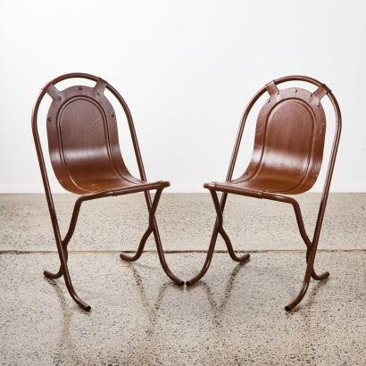 A Pair of Stak-a-Bye Chairs