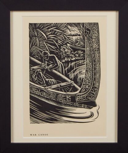 E. MERVYN TAYLOR War Canoe
