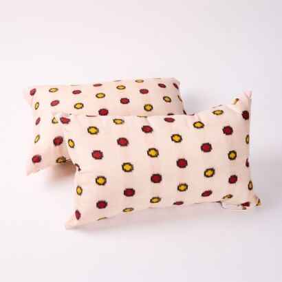 A Pair Of Cushions In Vintage Japanese Silk