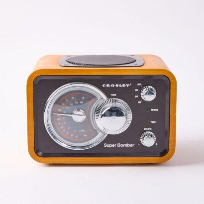 Contemporary Crosley Wooden Cased Mantle Radio