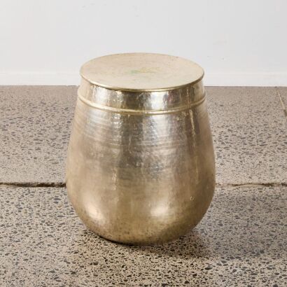 A Hammered Metal Stand
