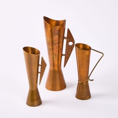 Three Scandinavian Copper Jugs
