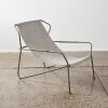 A Retro Wire Framed Outdoor Chair