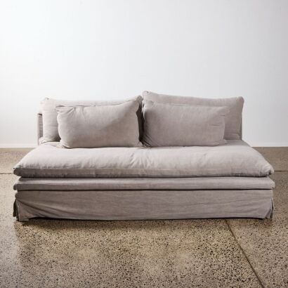 A Lowline Linen Couch