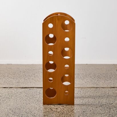 A Solid Rimu Wine Bottle Holder