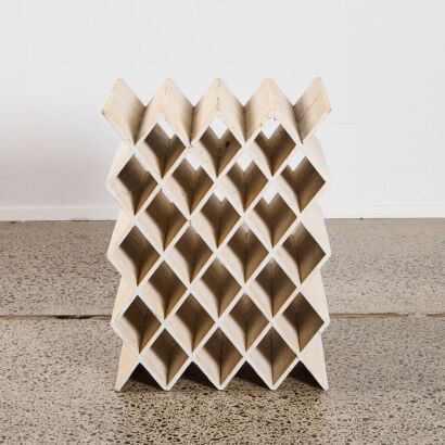 A White Wash Wine Rack