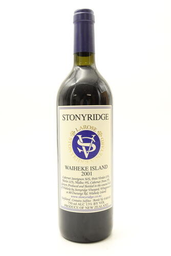 (1) 2001 Stonyridge Vineyard Larose, Waiheke Island