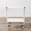 A FRZ West German White Enamel Folding Trolley