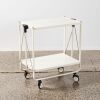 A FRZ West German White Enamel Folding Trolley - 2