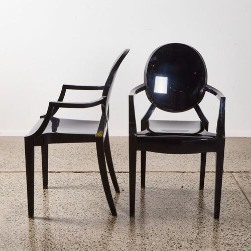 A Pair Of Kartell Ghost Chairs