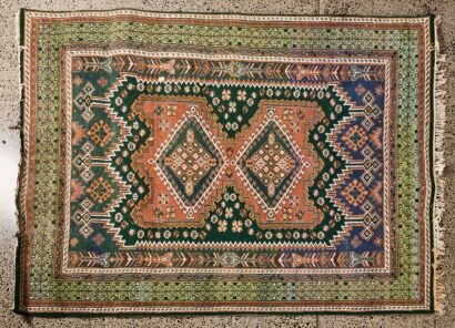 A Large 100% Wool Indo Persian Floor Rug