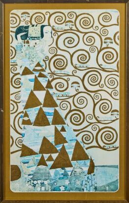 A Vintage Gustav Klimt Framed Print