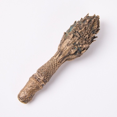 A Solid Bronze Cast Magnolia Seed Pod