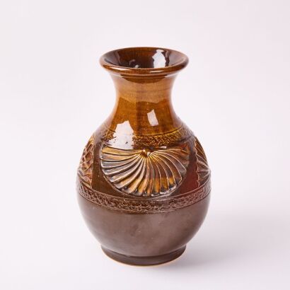 A Daniel Steenstra Snywerk Vase for Peter Lowrie