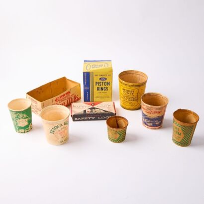 A Collection of Various Empty Vintage Packaging