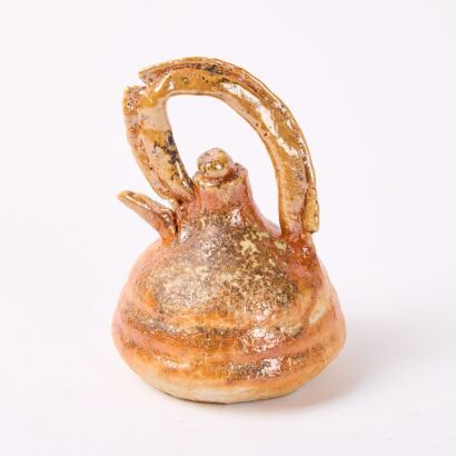 A Galeen Morley Sculptural Shino Teapot