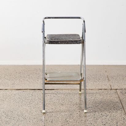 A Vintage Mid-Century Ladder Stool