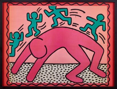 A Keith Haring Framed Poster