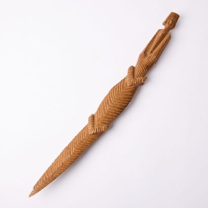 A Decorative Tribal Crocodile Carving