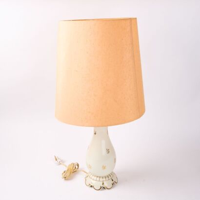 A Vintage German Porcelain Table Lamp