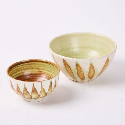 A Pair of Hamner Pottery Bowls